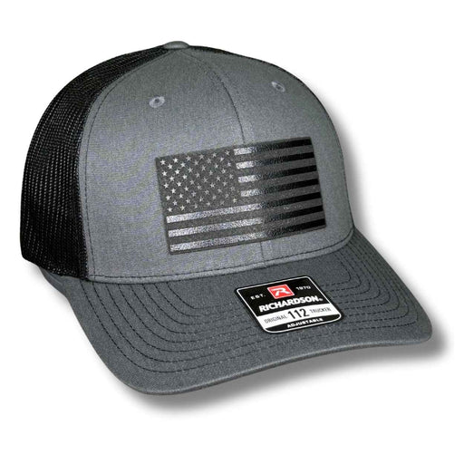 American Flag Blackout Patch Hat - Base Kreations