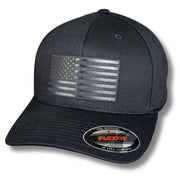 American Flag Blackout Patch Hat - Base Kreations