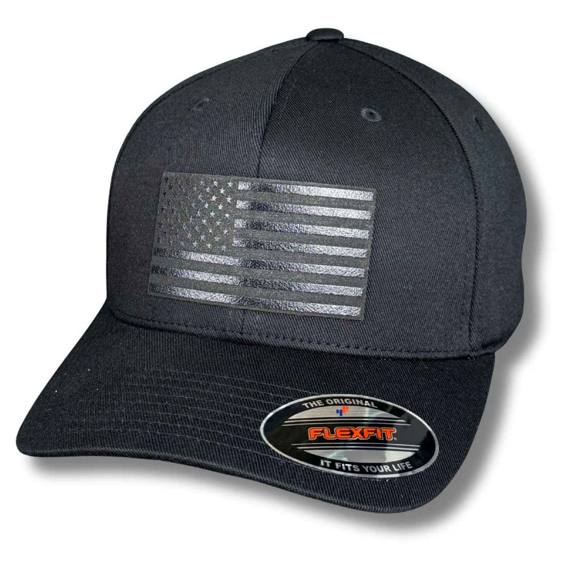 American Flag Blackout Patch Hat - Base Kreations