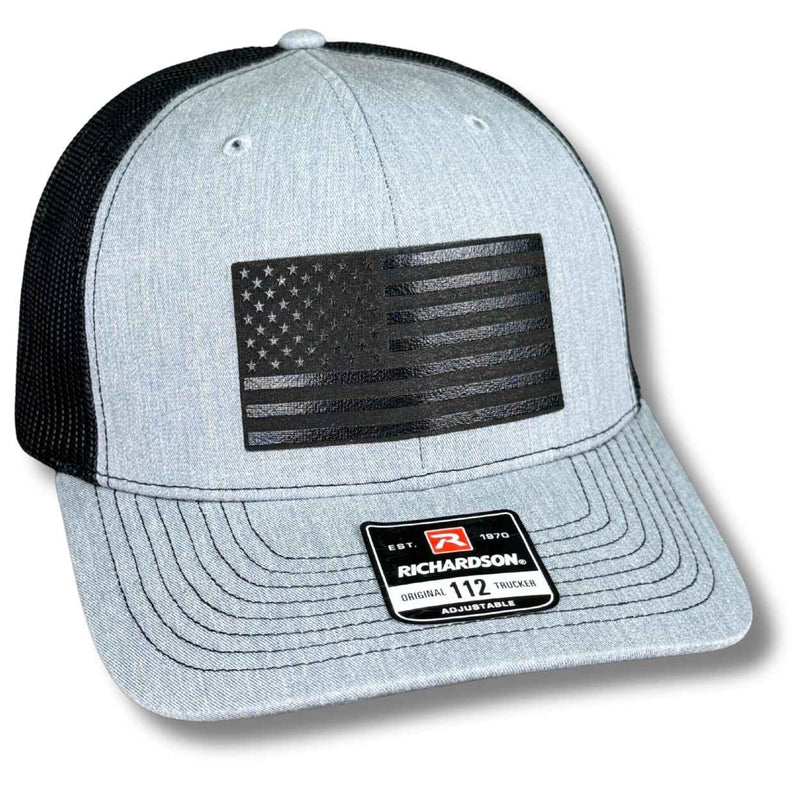 American Flag Blackout Patch Hat - Base Kreations