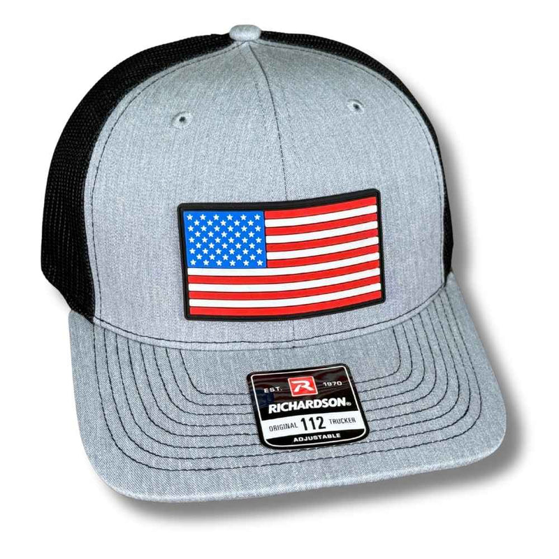 American Flag PVC Patch Hats - Base Kreations