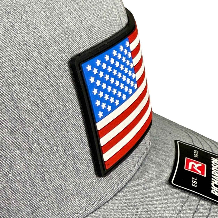 American Flag PVC Patch Hats - Base Kreations
