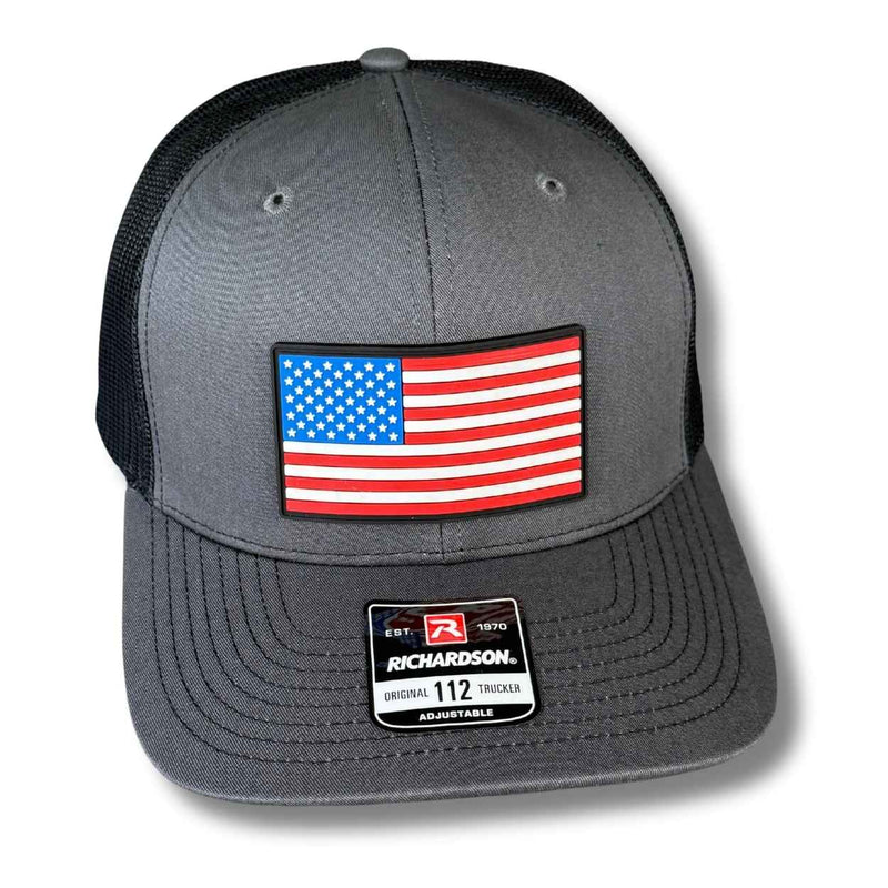American Flag PVC Patch Hats - Base Kreations