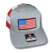 American Flag PVC Patch Hats - Base Kreations