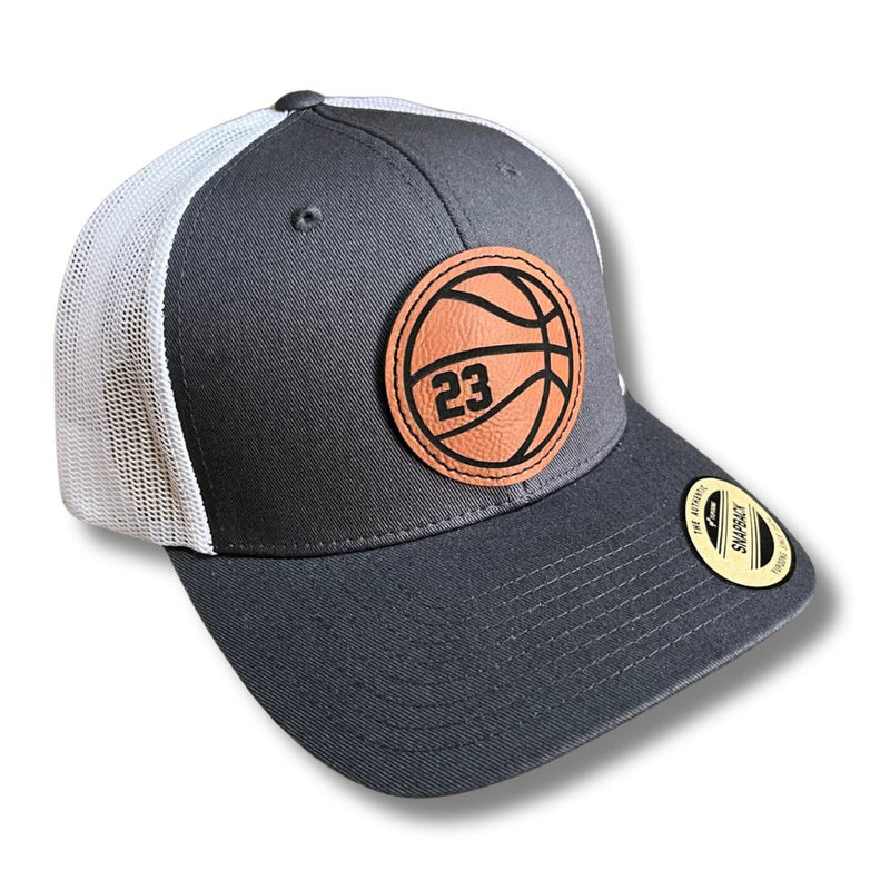 Basketball Personalized Player Number Snapback Trucker Hat - Base Kreations