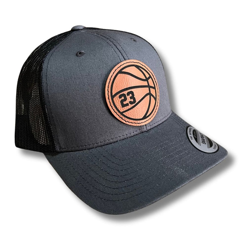 Basketball Personalized Player Number Snapback Trucker Hat - Base Kreations