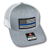 Blue Line American Flag PVC Patch Hat - Base Kreations