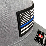 Blue Line American Flag PVC Patch Hat - Base Kreations