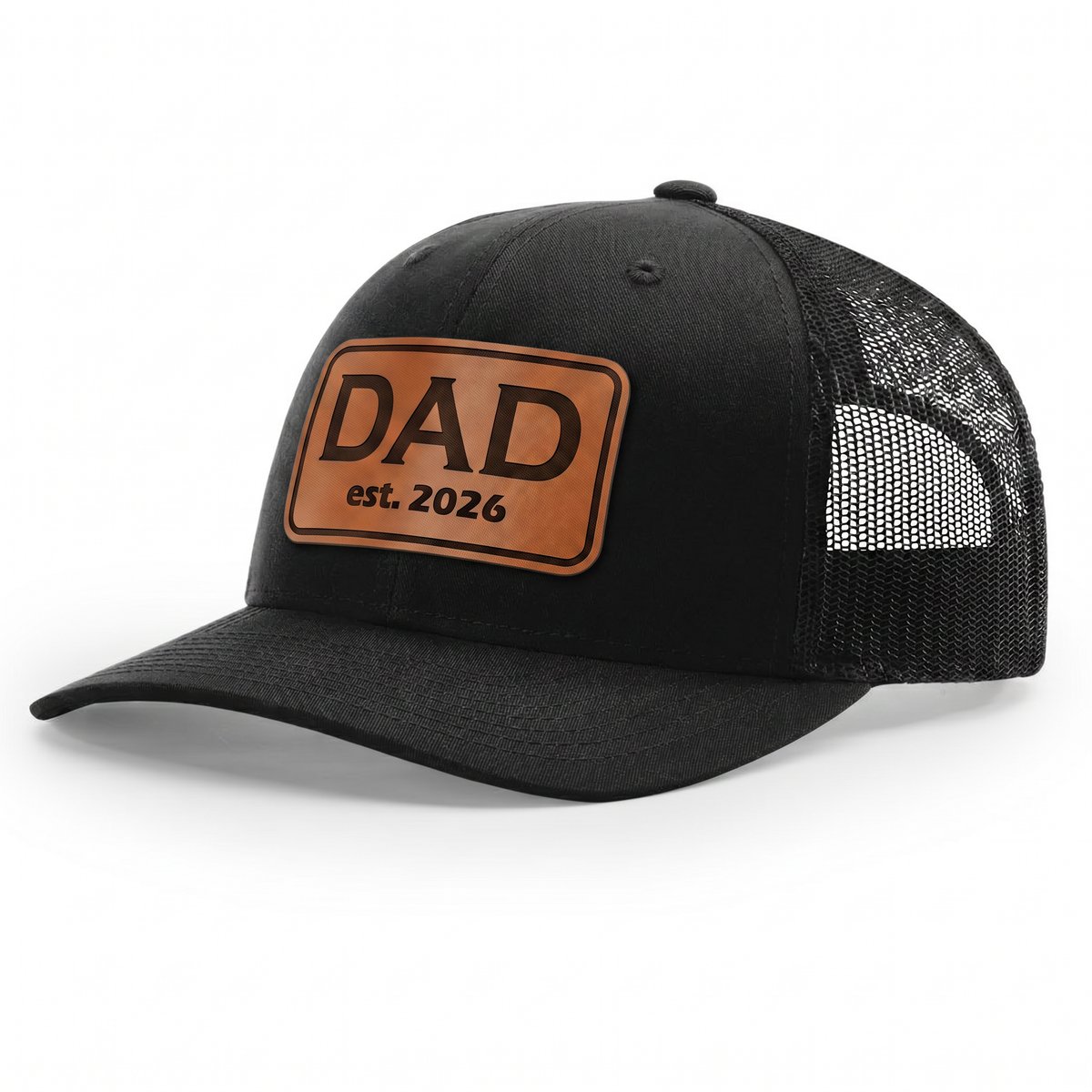 Personalized dad hat with custom name and year patch