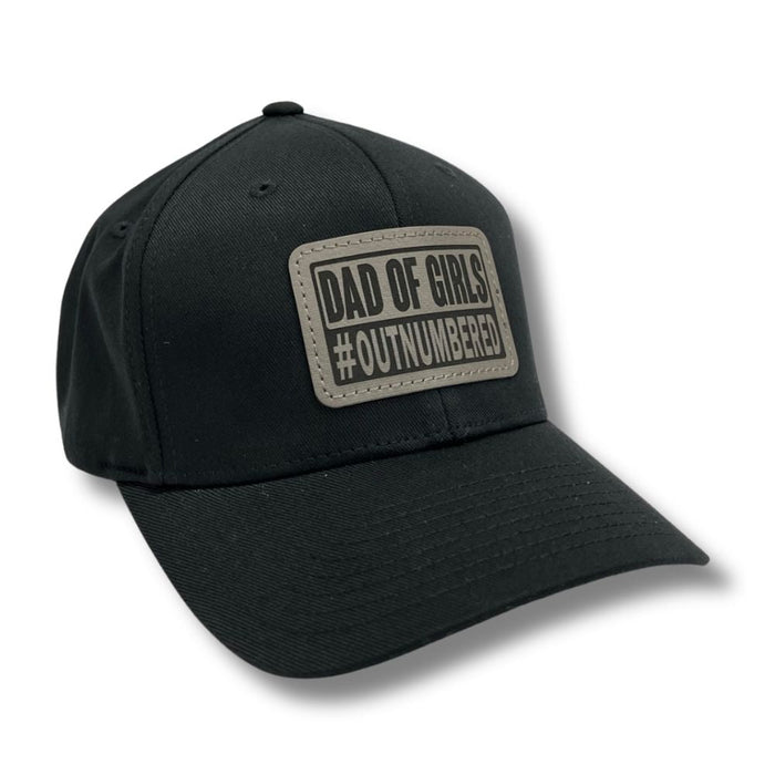 Dad of Girls #Outnumbered FLEXFIT Hat - Base Kreations