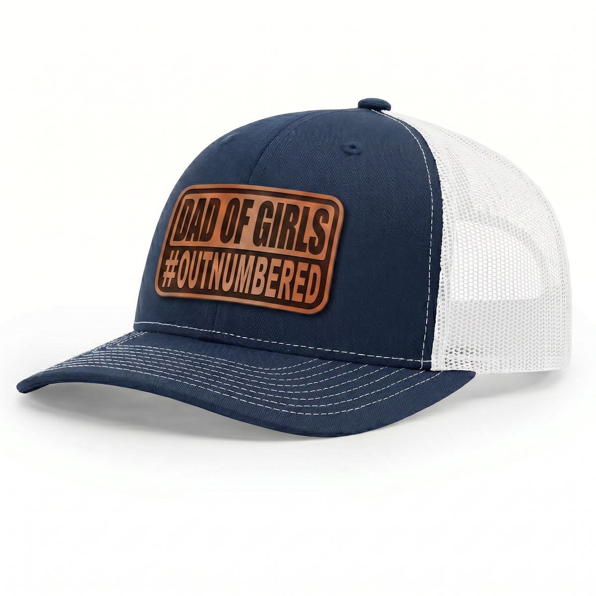 Dad of Girls #Outnumbered Snapback Hat