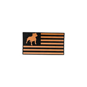 Dog Breed Silhouette American Flag Patch Hats - Base Kreations