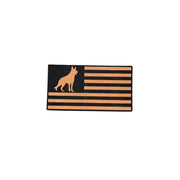 Dog Breed Silhouette American Flag Patch Hats - Base Kreations