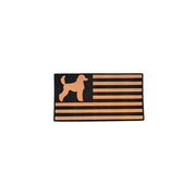 Dog Breed Silhouette American Flag Patch Hats - Base Kreations