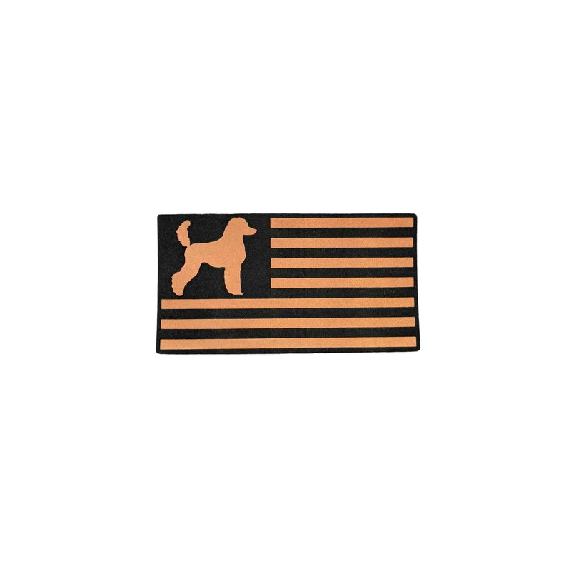 Dog Breed Silhouette American Flag Patch Hats - Base Kreations