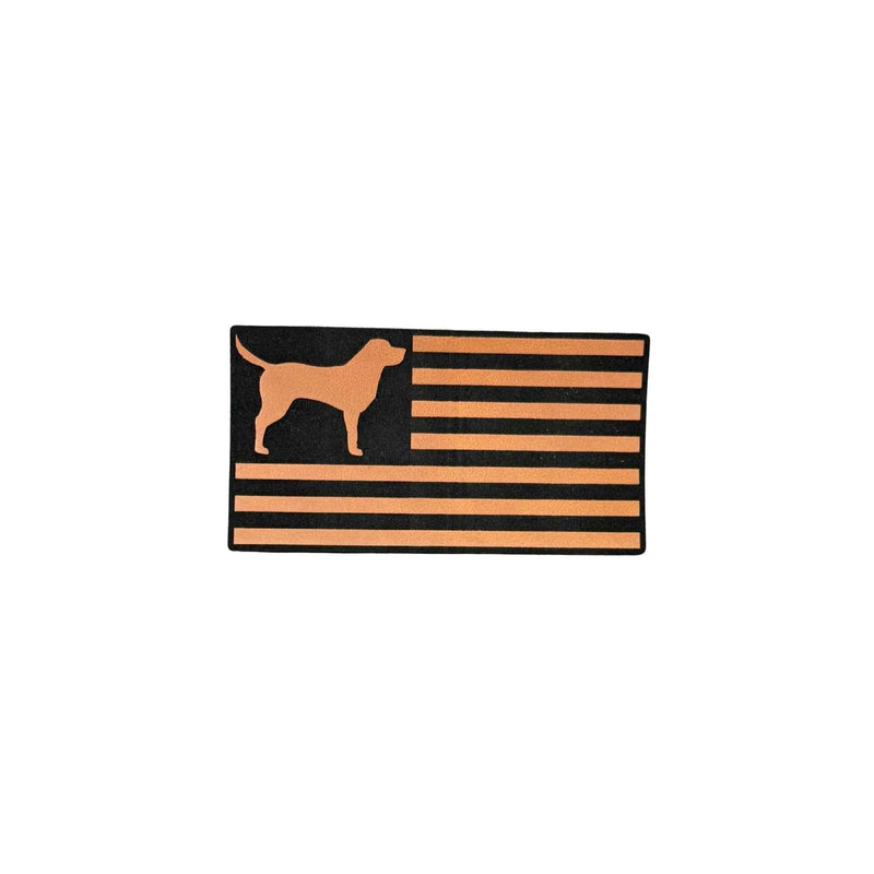Dog Breed Silhouette American Flag Patch Hats - Base Kreations