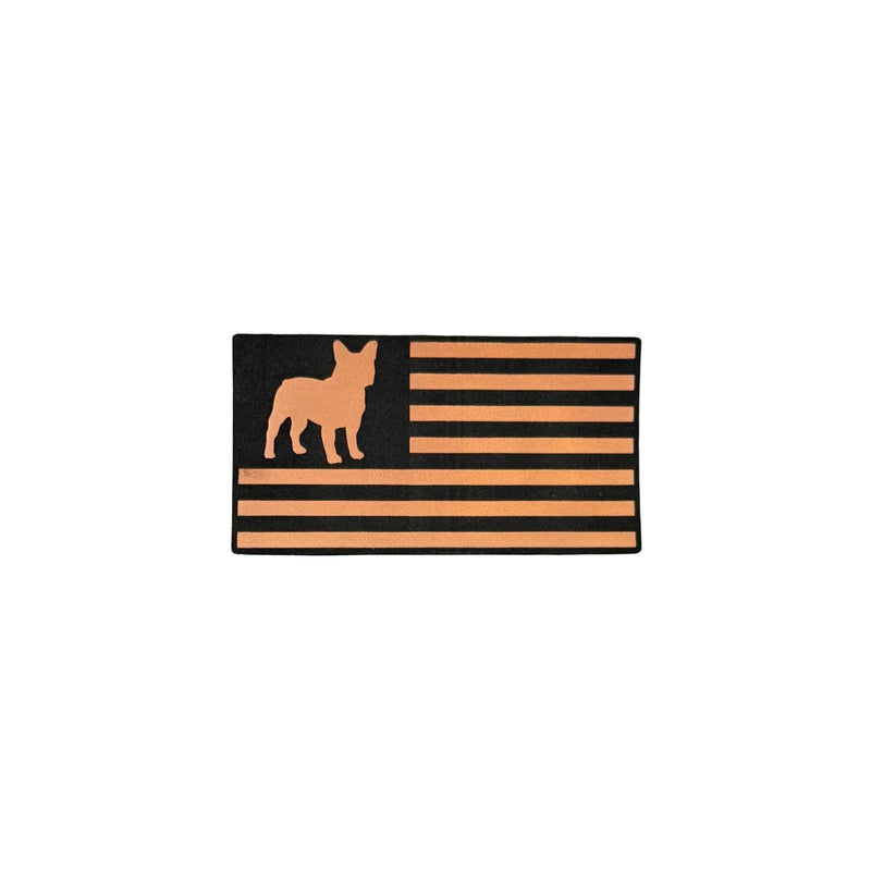 Dog Breed Silhouette American Flag Patch Hats - Base Kreations