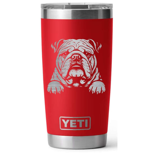 English Bulldog Laser Engraved Yeti Tumbler - Base Kreations