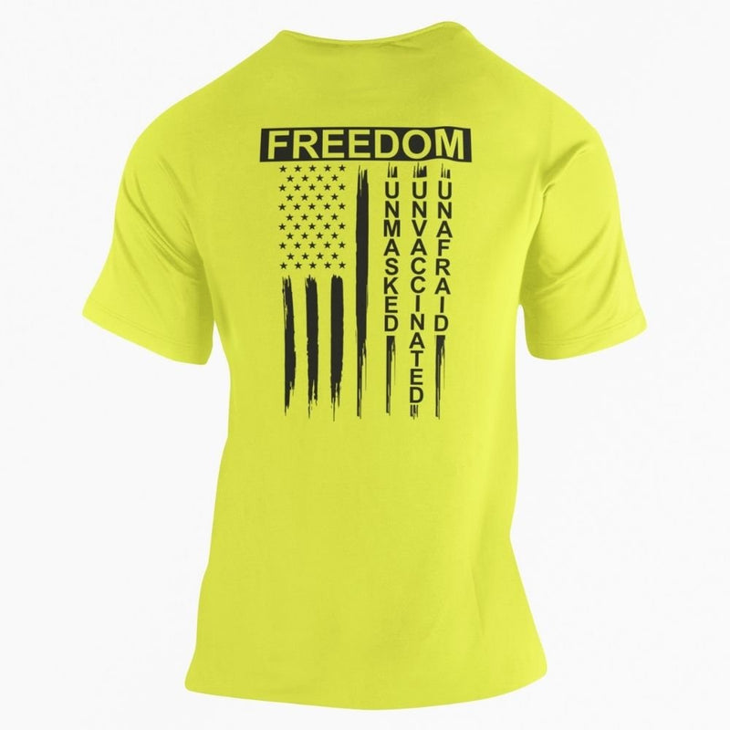 Freedom Unmasked Unvaccinated Unafraid T-Shirt - Base Kreations