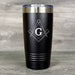 Freemason Masonic Square and Compass Engraved Tumbler - Base Kreations