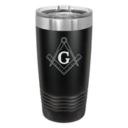 Freemason Masonic Square and Compass Engraved Tumbler - Base Kreations