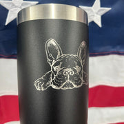 French Bulldog Engraved Tumbler - Base Kreations