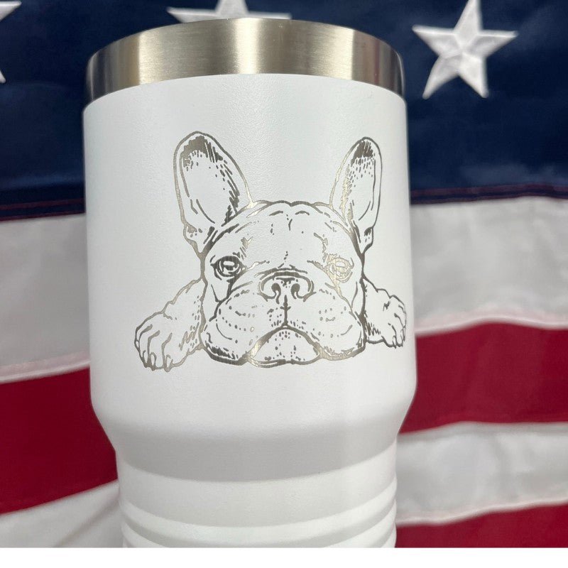 French Bulldog Engraved Tumbler - Base Kreations