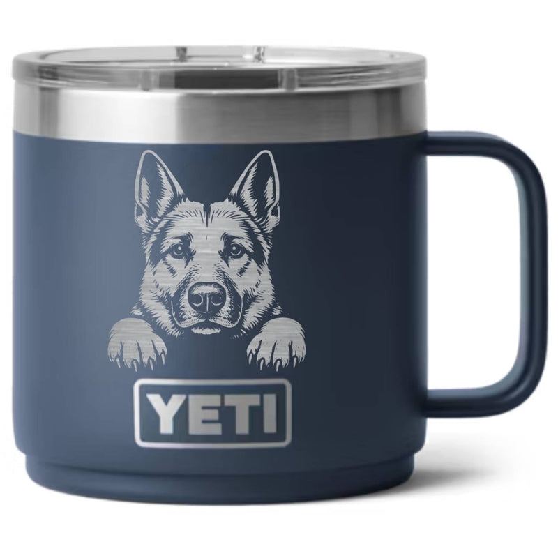 German Shepherd Laser Engraved Yeti Tumbler - Base Kreations