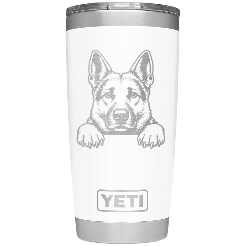 German Shepherd Laser Engraved Yeti Tumbler - Base Kreations