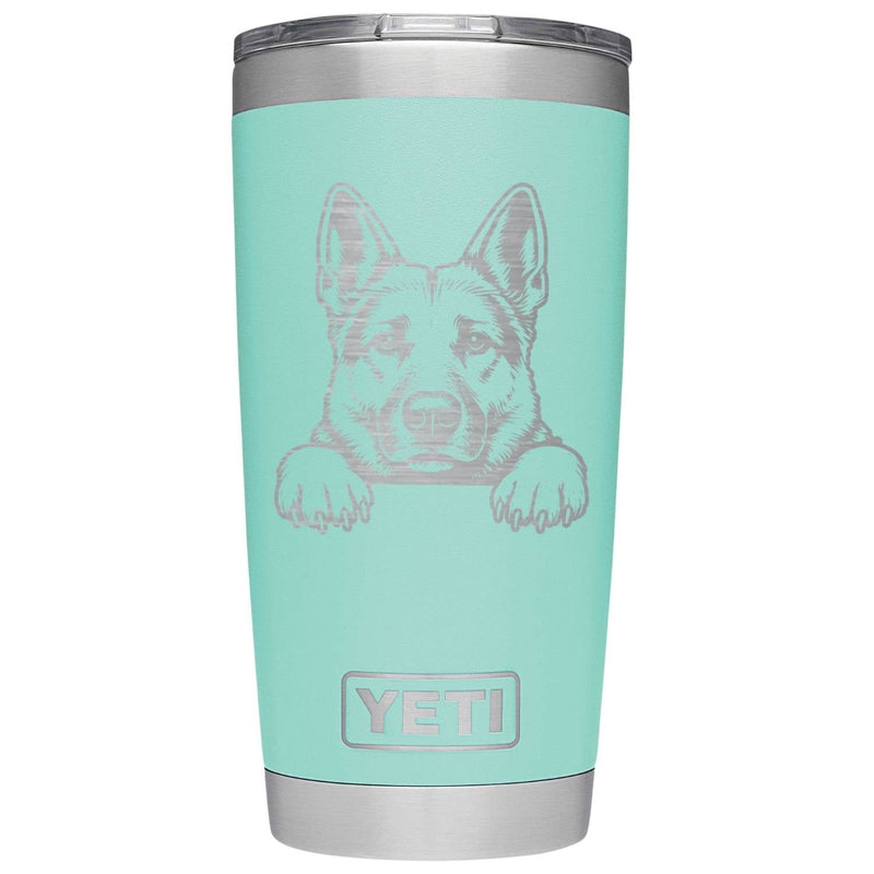 German Shepherd Laser Engraved Yeti Tumbler - Base Kreations
