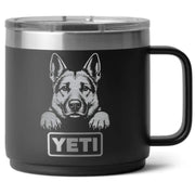 German Shepherd Laser Engraved Yeti Tumbler - Base Kreations