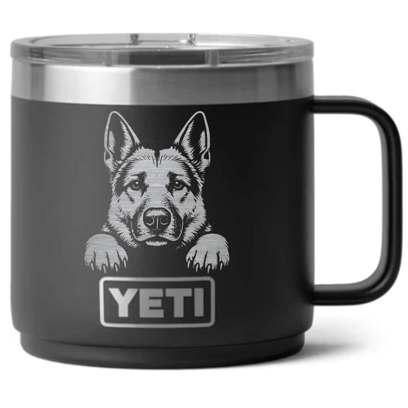 German Shepherd Laser Engraved Yeti Tumbler - Base Kreations