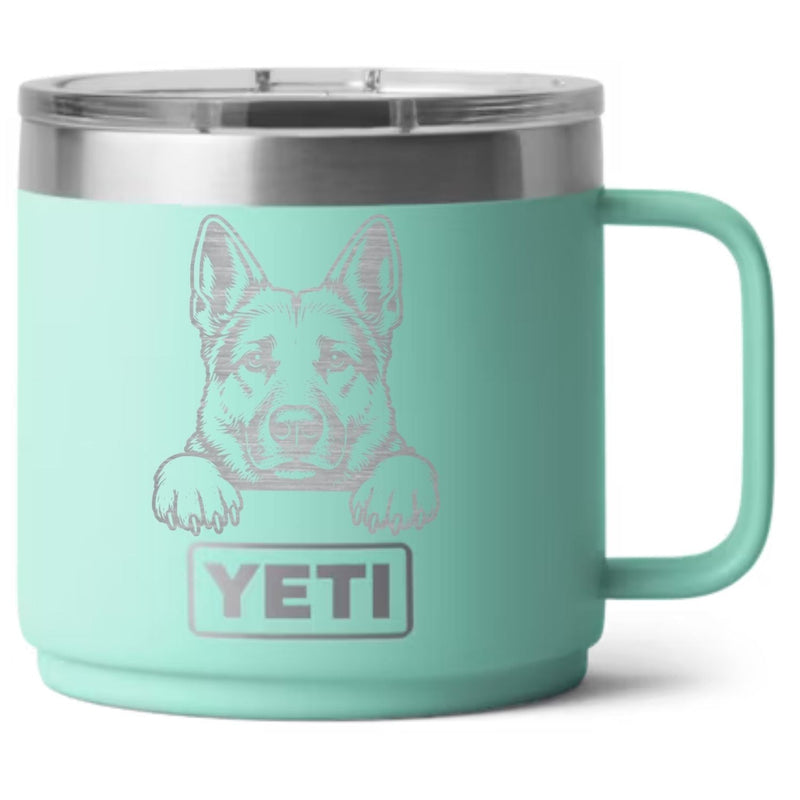 German Shepherd Laser Engraved Yeti Tumbler - Base Kreations