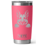 German Shepherd Laser Engraved Yeti Tumbler - Base Kreations
