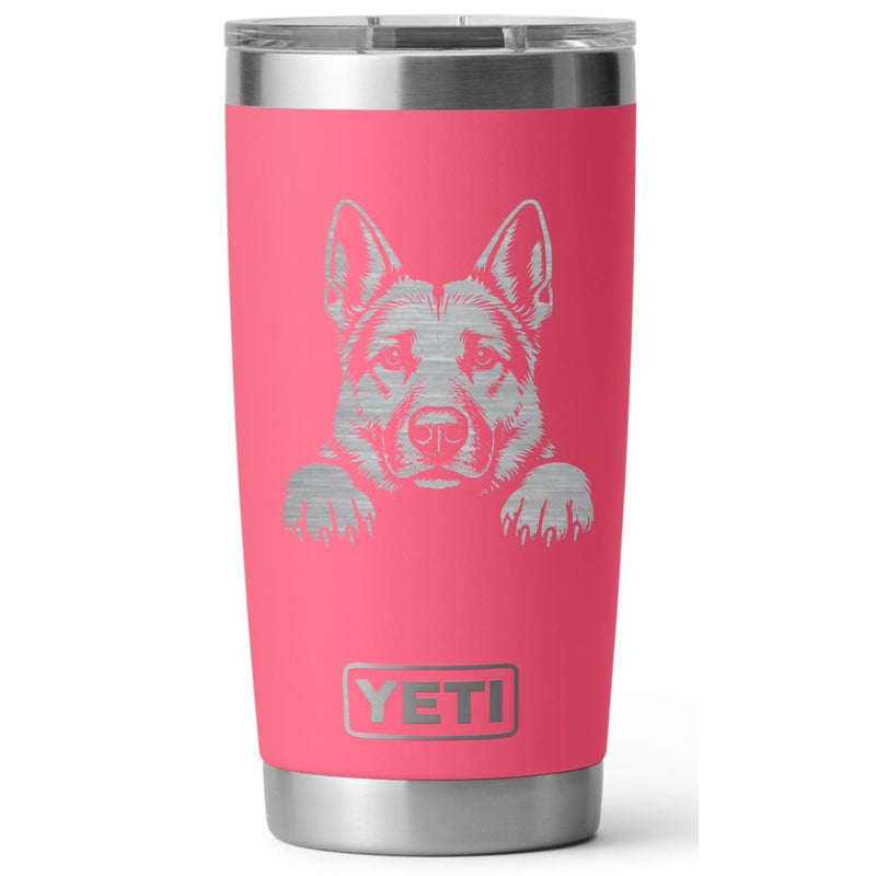 German Shepherd Laser Engraved Yeti Tumbler - Base Kreations