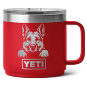 German Shepherd Laser Engraved Yeti Tumbler - Base Kreations