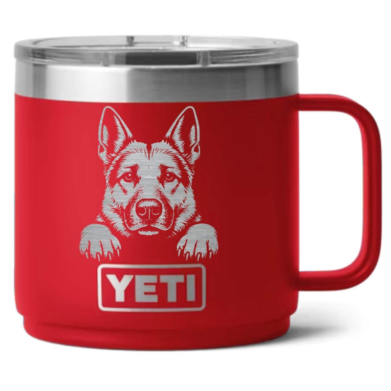 German Shepherd Laser Engraved Yeti Tumbler - Base Kreations