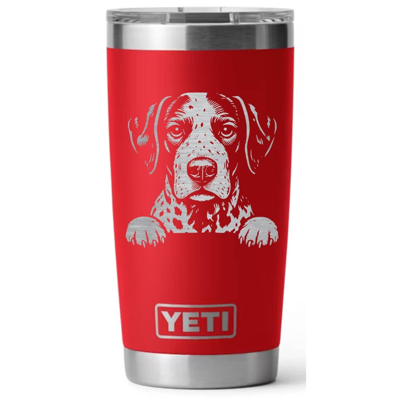 German Shorthaired Pointer Laser Engraved Yeti Tumbler - Base Kreations