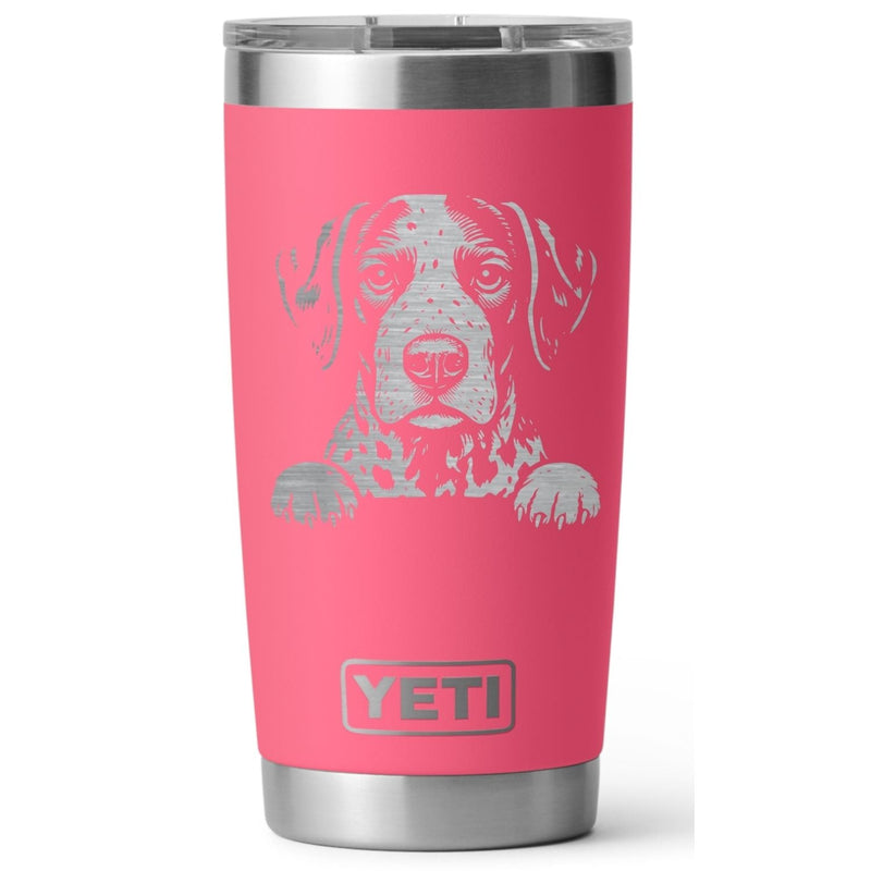German Shorthaired Pointer Laser Engraved Yeti Tumbler - Base Kreations