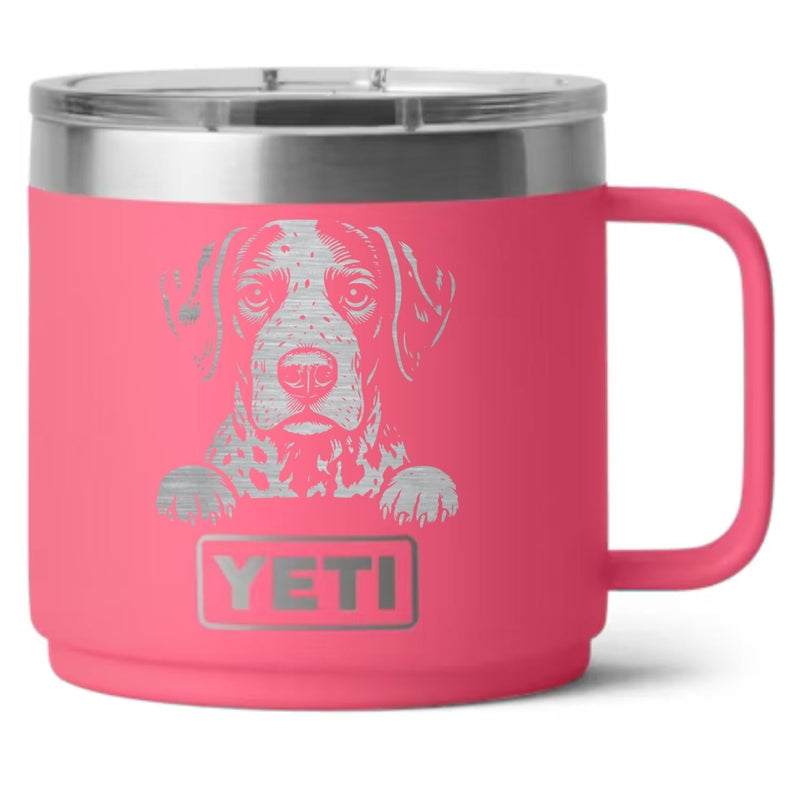 German Shorthaired Pointer Laser Engraved Yeti Tumbler - Base Kreations