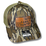 God Family Country American Flag Hat - Base Kreations
