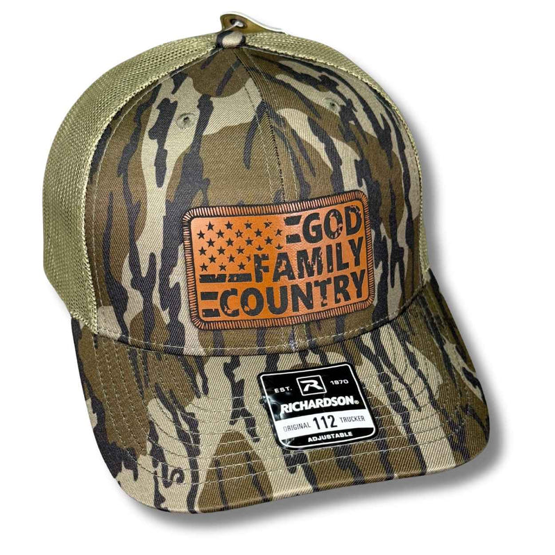 God Family Country American Flag Hat - Base Kreations