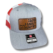 God Family Country American Flag Hat - Base Kreations