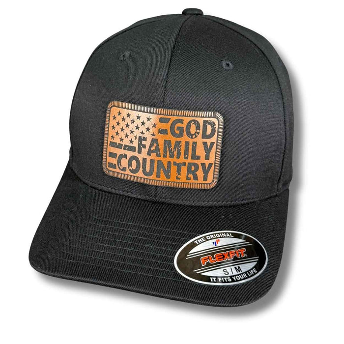 God Family Country American Flag Hat - Base Kreations