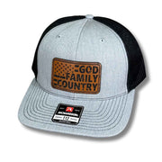 God Family Country American Flag Hat - Base Kreations