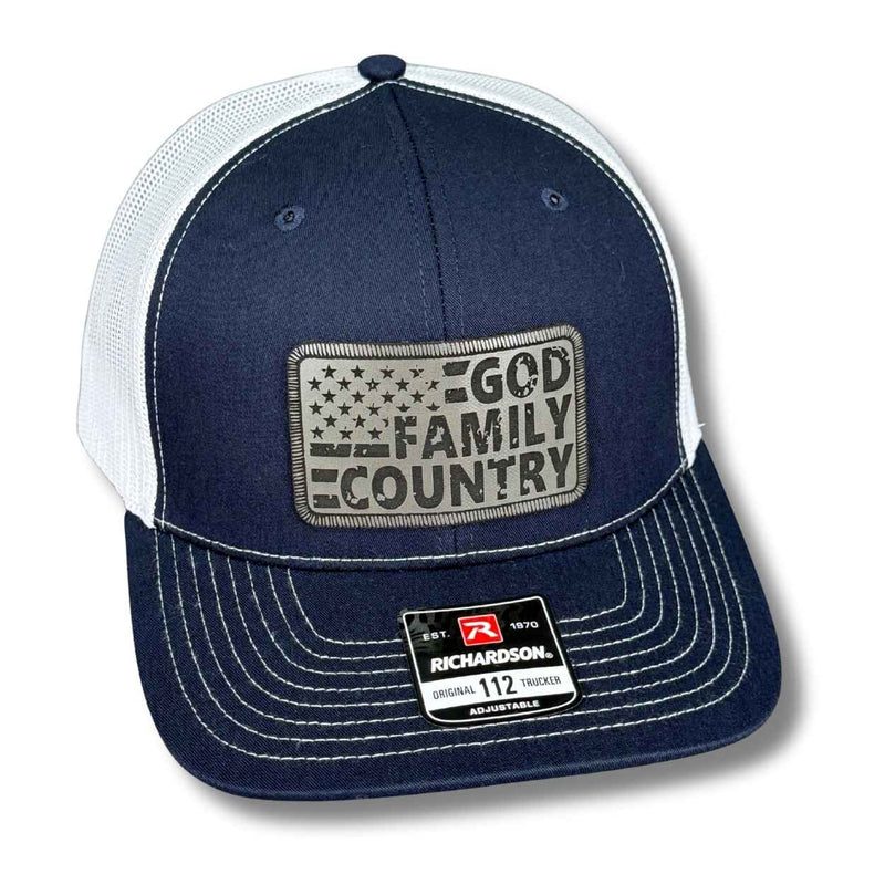 God Family Country American Flag Hat - Base Kreations