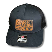 God Family Country American Flag Hat - Base Kreations