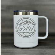 God is Greater than the Highs and Lows – Insulated Mug - Base Kreations