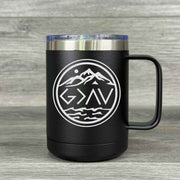 God is Greater than the Highs and Lows – Insulated Mug - Base Kreations