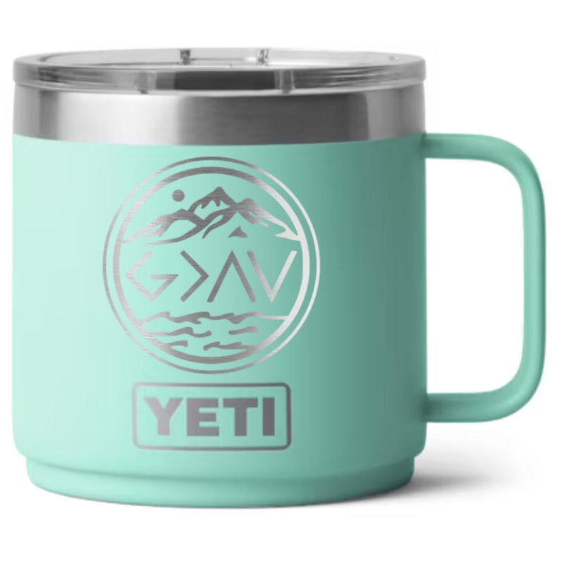 God is Greater than the Highs and Lows Laser Engraved Yeti Tumbler - Base Kreations